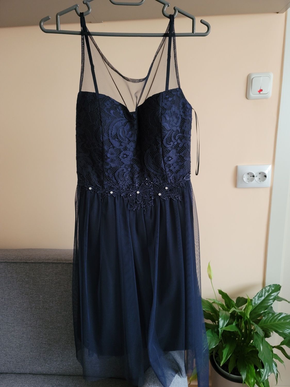 Rochie eleganta bleumarin