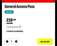 Vand Bilet Electric Castle - General Access
