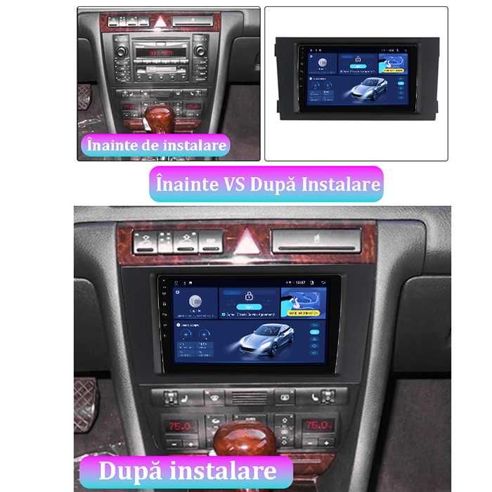 Navigatie Audi A4 2000-2008, Android 14, 9INCH, 4GB RAM/64GB ROM