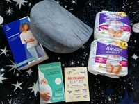 Възглавница, книги и ортопедичен колан за бременни Lombamum