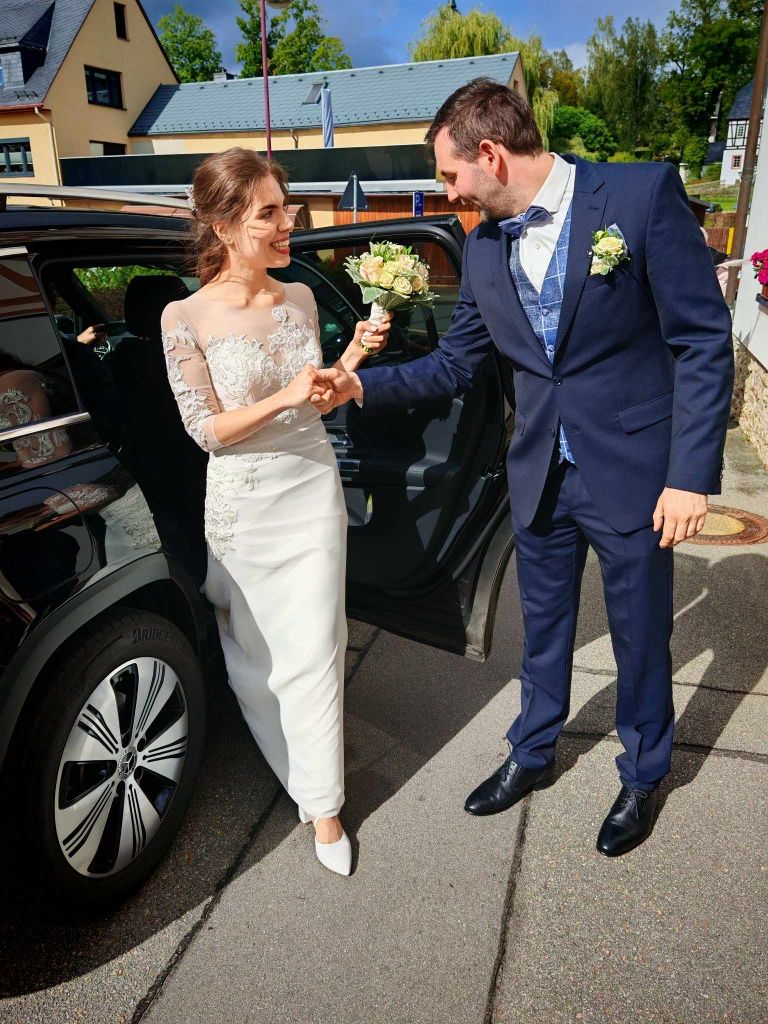 Булчинска рокля русалка