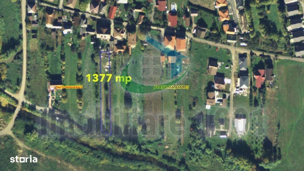 Teren intravilan, suprafata 1377 mp, acces prin strada nr. 59
