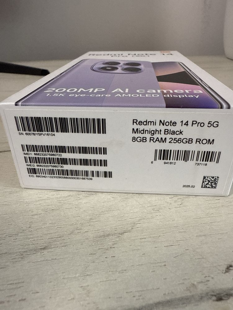 Redmi Note 14 Pro 5G 256Gb 8G Ram Nou Sigilat