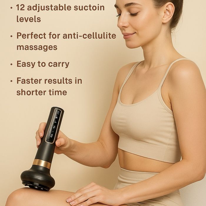 ТОП ПОДАРЪК подарете си грижа и красота с този красив вакум масажор