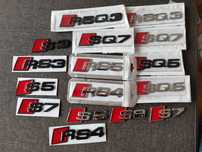 Емблема Ауди AUDI S8 RS4 S6 RS7 S4 S5 RS5 SQ7 SQ5
