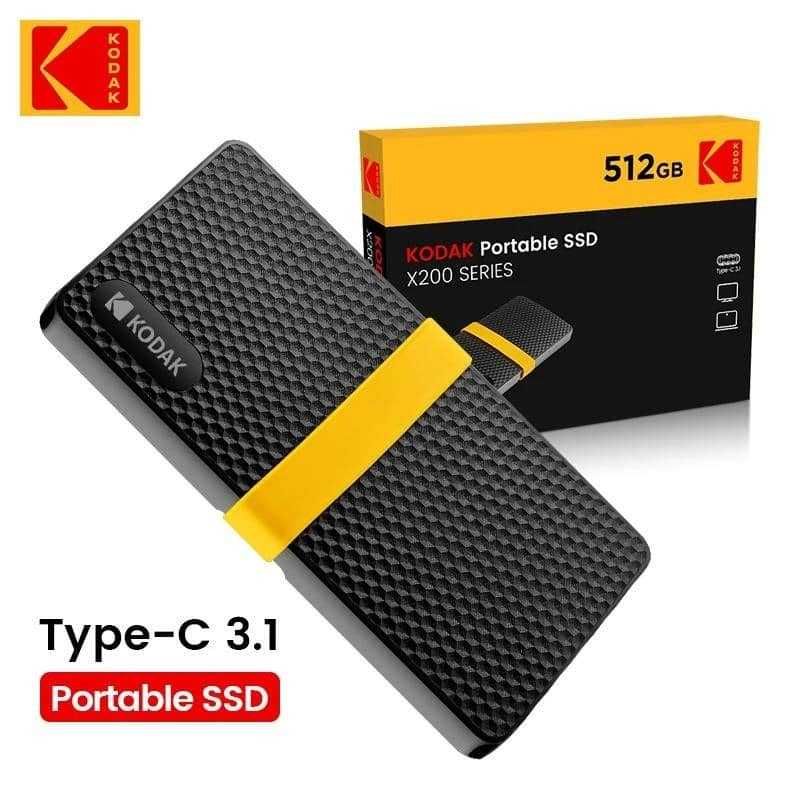 Ултрабърз и компактен Външен Диск Kodak X200 1TB NVMe SSD - НОВ!