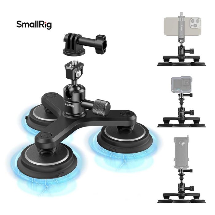 Крепление-Держатель для Камер на Тройных Присосках. Есть доставка