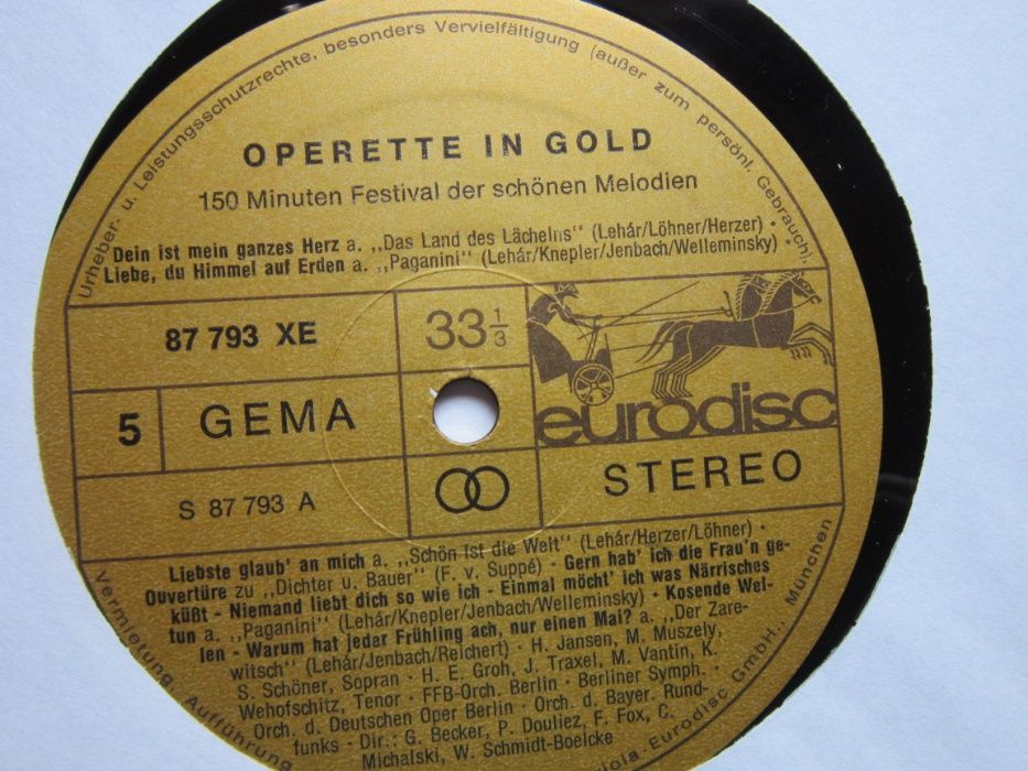 vinil Klassik in Gold&Operette Gold-300 min-Cele mai frumoase melodii