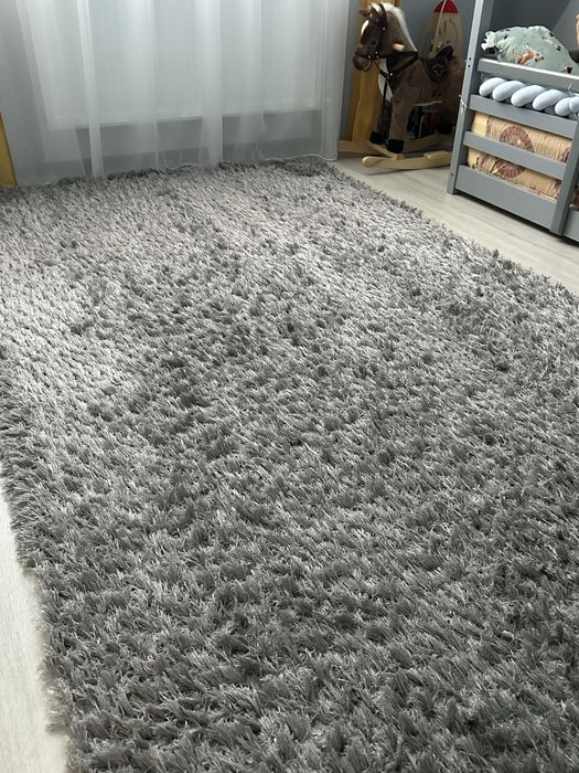 Vand Covor pufos gri