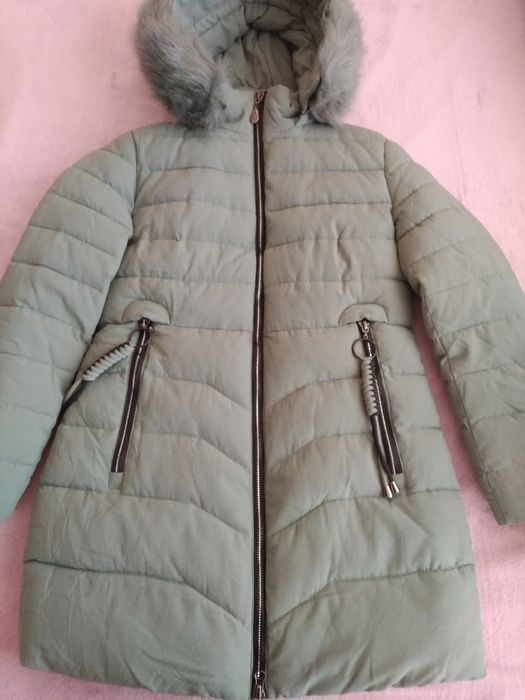 Синьо-зелено зимно дамско яке 44 номер (М/Л размер), Спиди/лично пр.