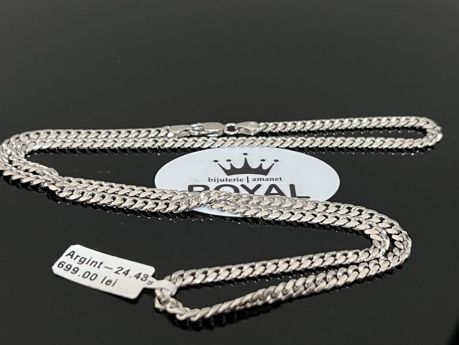 Bijuteria Royal CB : Lant CUBAN zale pline Argint 925