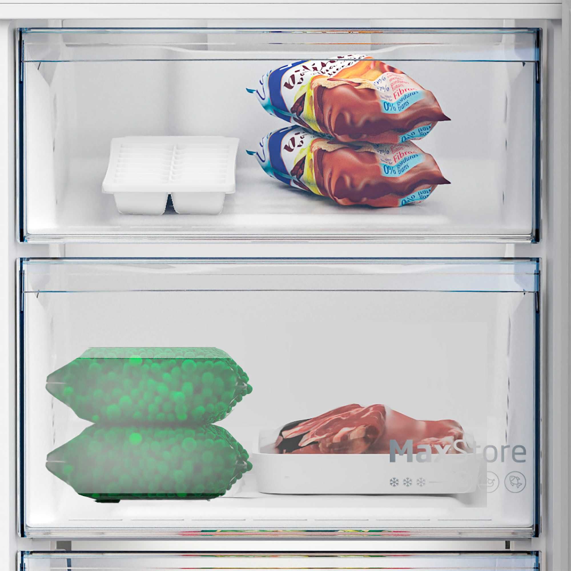 Нов хладилник с фризер Беко/Beko RCNA406E60XBN 203 см Total No frost