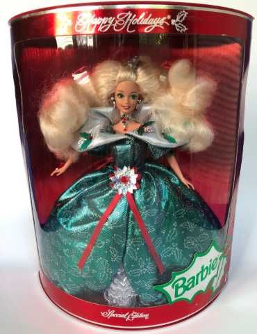 Păpușă Barbie Happy Holidays Special Edition din 1995 ediție limitată