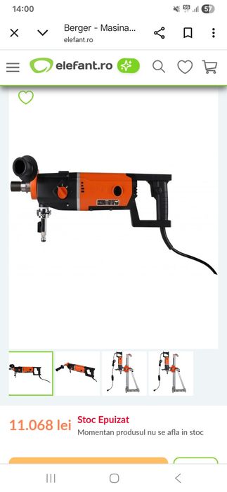 Mașină de carotat marca BERGER cu accesorii