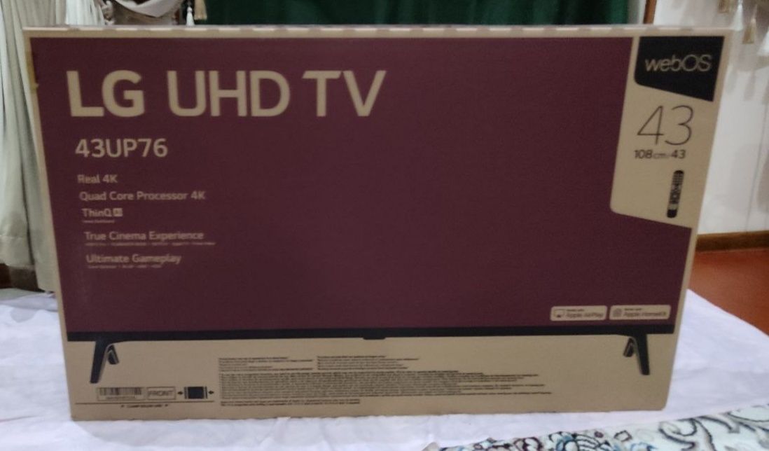 Продам LG 43 smart 4K новый белый цвет / LG 43 Smart 4K oq rang