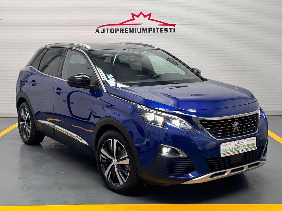 Peugeot 3008 1.5D/130cp/GtLine/FaruriLED/Automat/Piele/Camere360/Garantie24luniRate