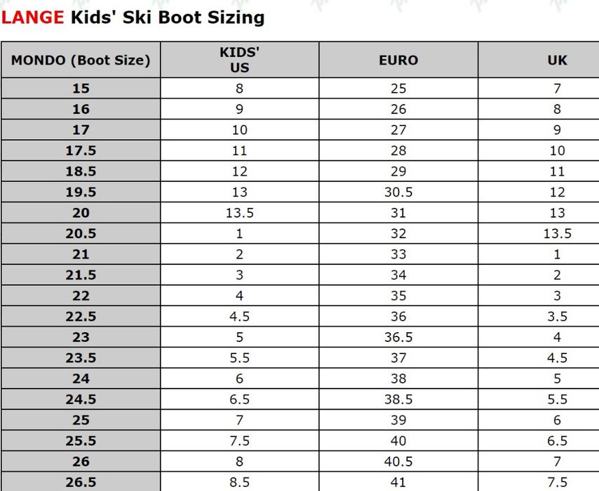 Детски / Юношески Ски обувки Lange RSJ 60