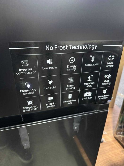 Холодильник IMMER NF326BFM-Black Inox Inverter No Frost Metal Cooling