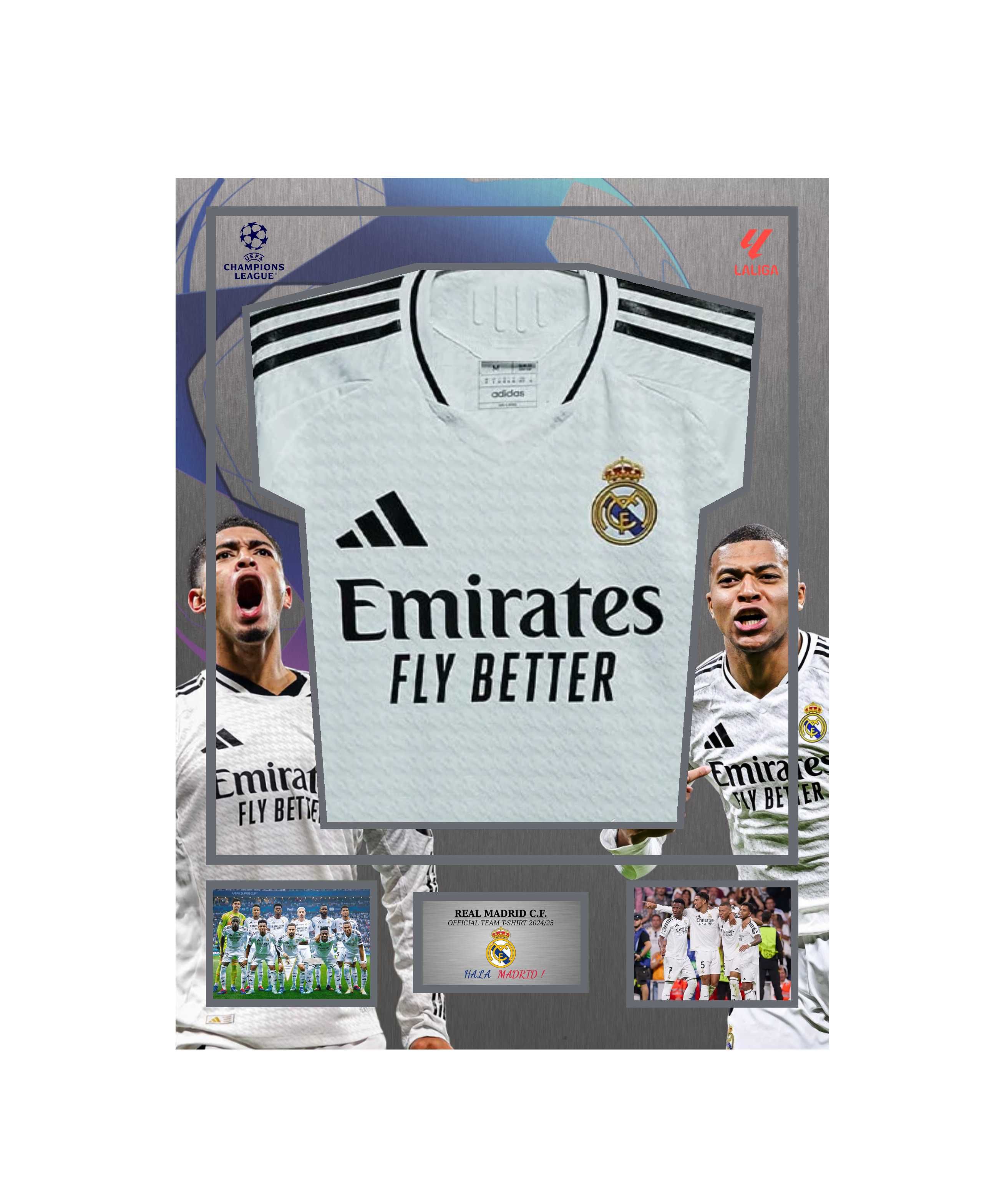 Новый Дизайн форма Реал Мадрид в рамке 2025/26 Real Madrid KIT inframe