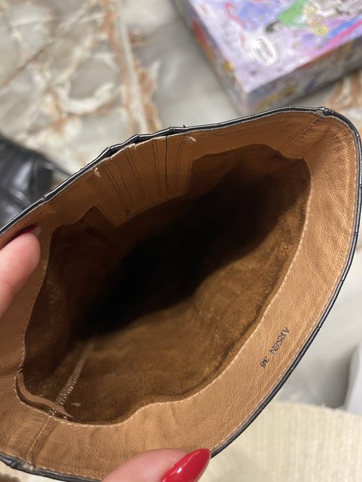 Ботуши Jeffrey Campbell естествена кожа, вфект крокодил