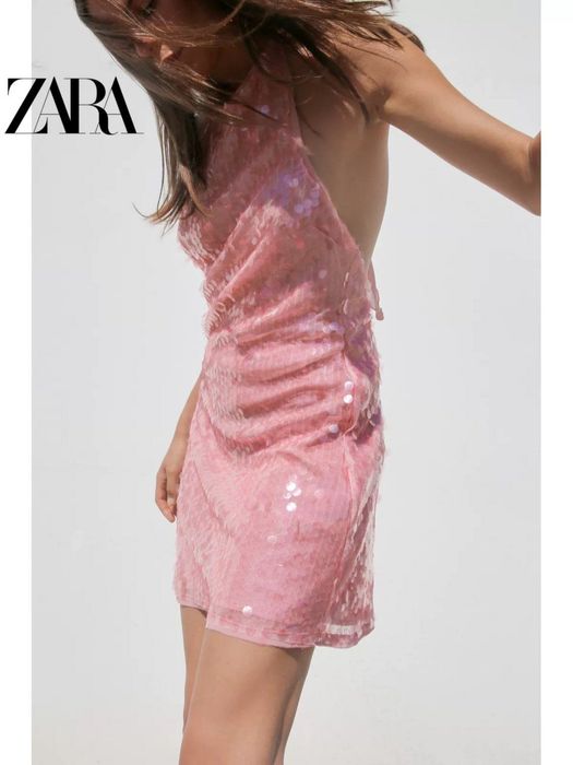 Розова рокля Zara