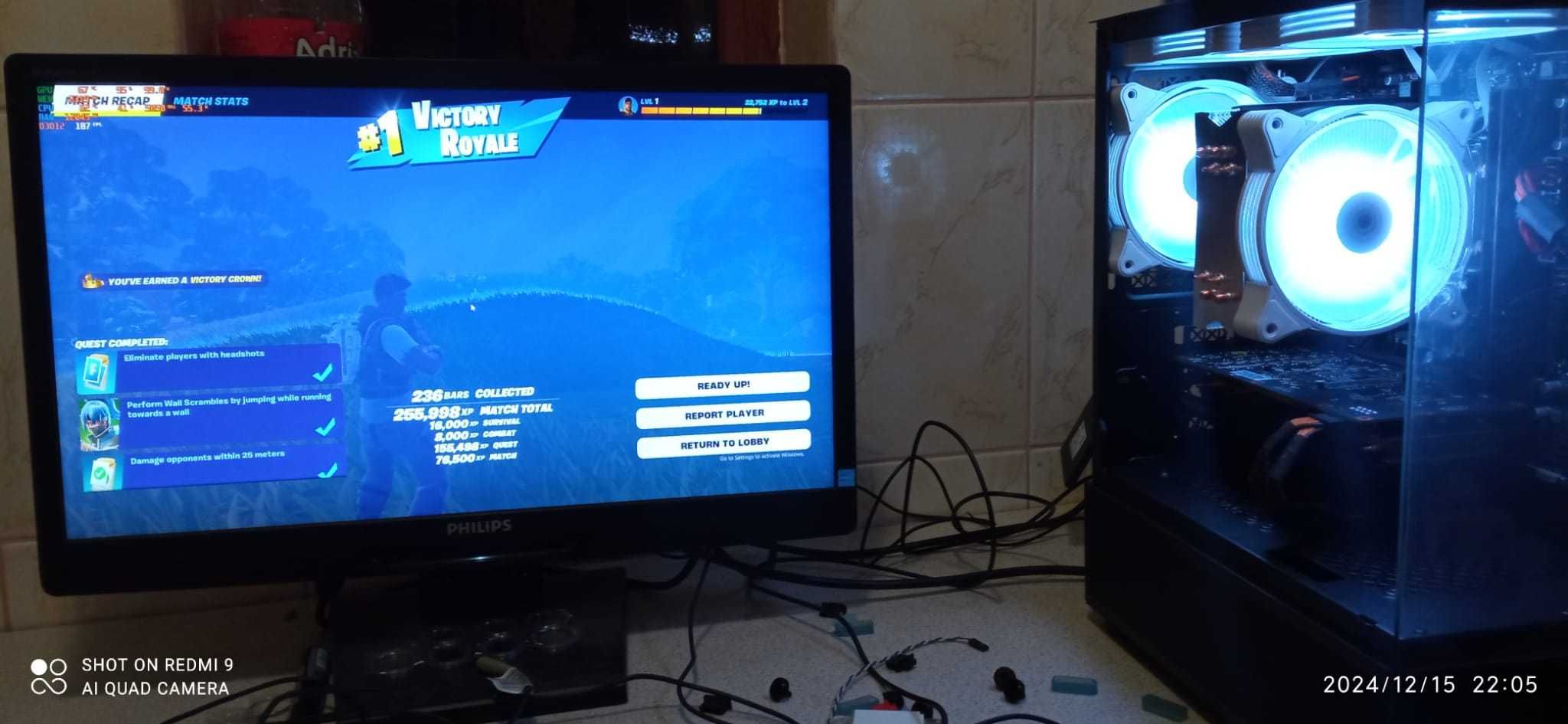 Unitate Gaming Ryzen 5 7500f/rx 6600/16gb/500gb nvme