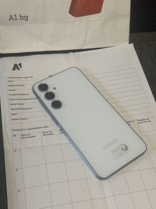 КАТО НОВ 128GB Samsung A55 5G A1 Гаранция 2026г. Blue | Син