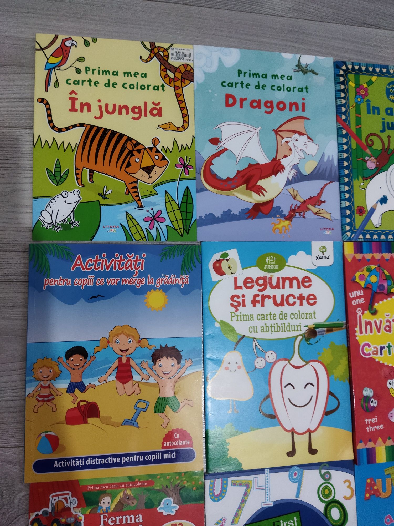 Lot 10 cărți noi educative cu activitati copii 3-5 ani
