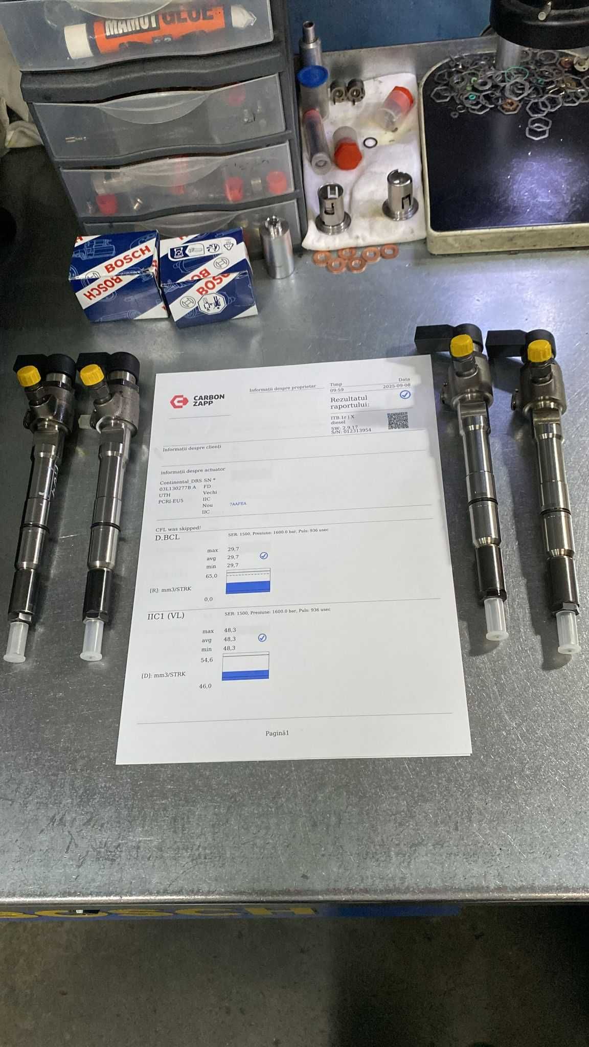 Reparatii Injectoare Continental, 1.6 TDI, CAYC, 03L130277B, Vw, Audi