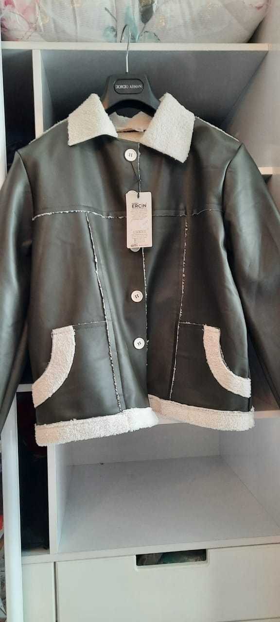 Стильная куртка из экокожи, Турция, размеры с 44 по 54