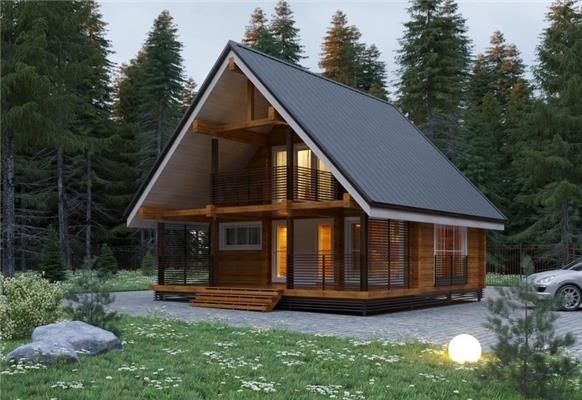 Cabane din lemn tip A
