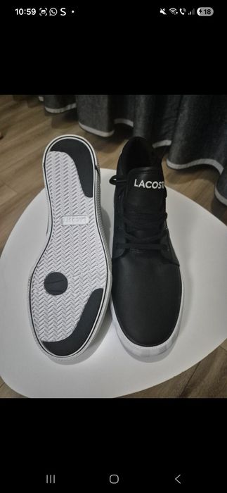 Lacoste Gripshot Chukka negre.