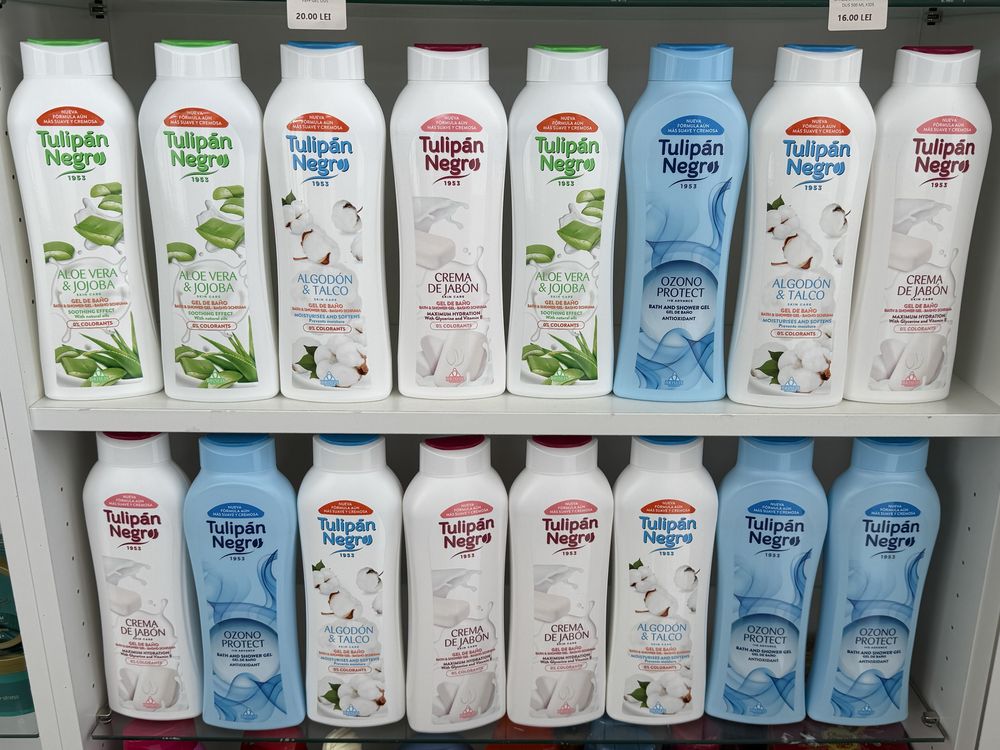Gel de dus de la tulipan diverse arome