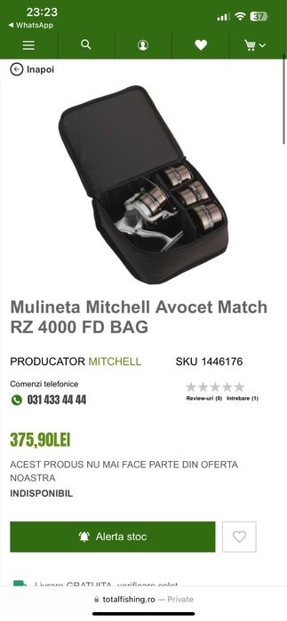 Vand doua mulinete match - feeder Mitchell Avocet 4000