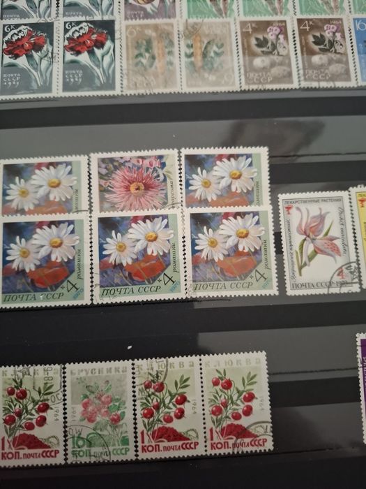 Clasor cu timbre USSR din anii 1958-1970.
