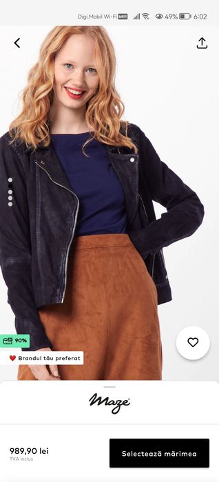 Geaca / Jachetă piele naturala MAZE/About You