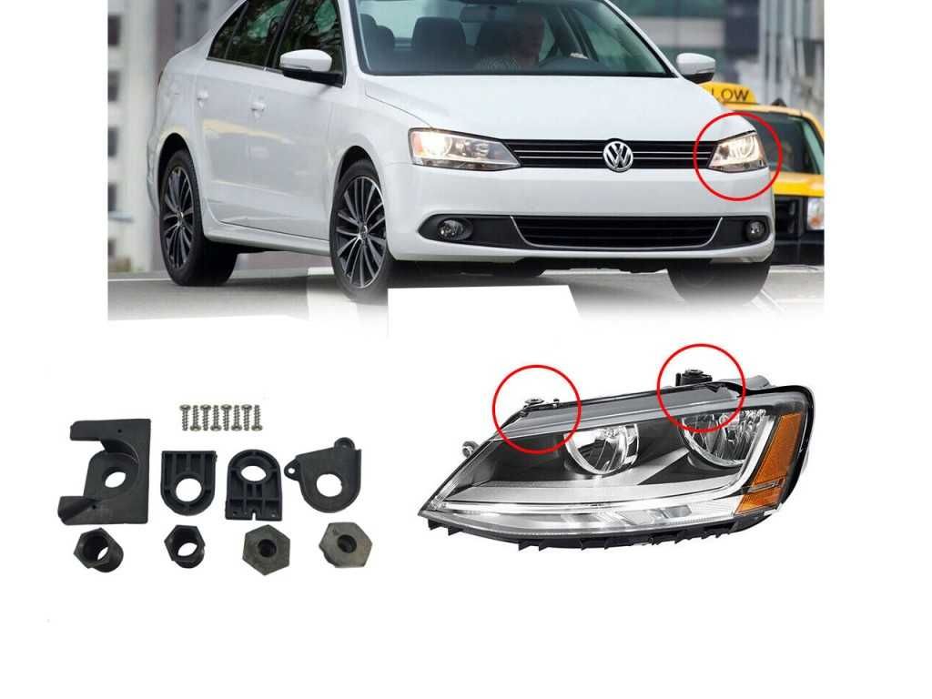Комплект щипки за захващане на фар VW Golf 5 ,6 , VW Jetta A5 ,A6/Голф