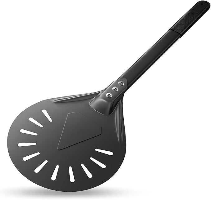 PIZZA, Set de 2 palete pentru pizza cu maner din silicon