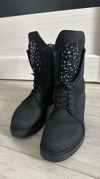 Женские сопаги ( со стразами) (нубук)