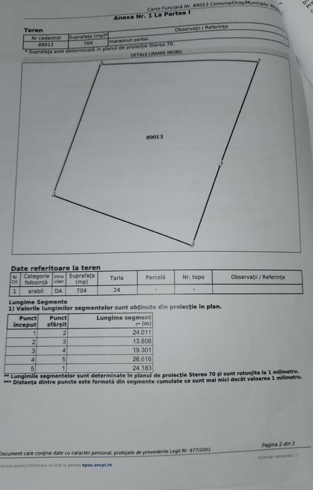 Teren intravilan Mosoaia