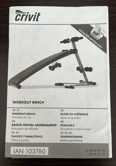 Bancheta fitness