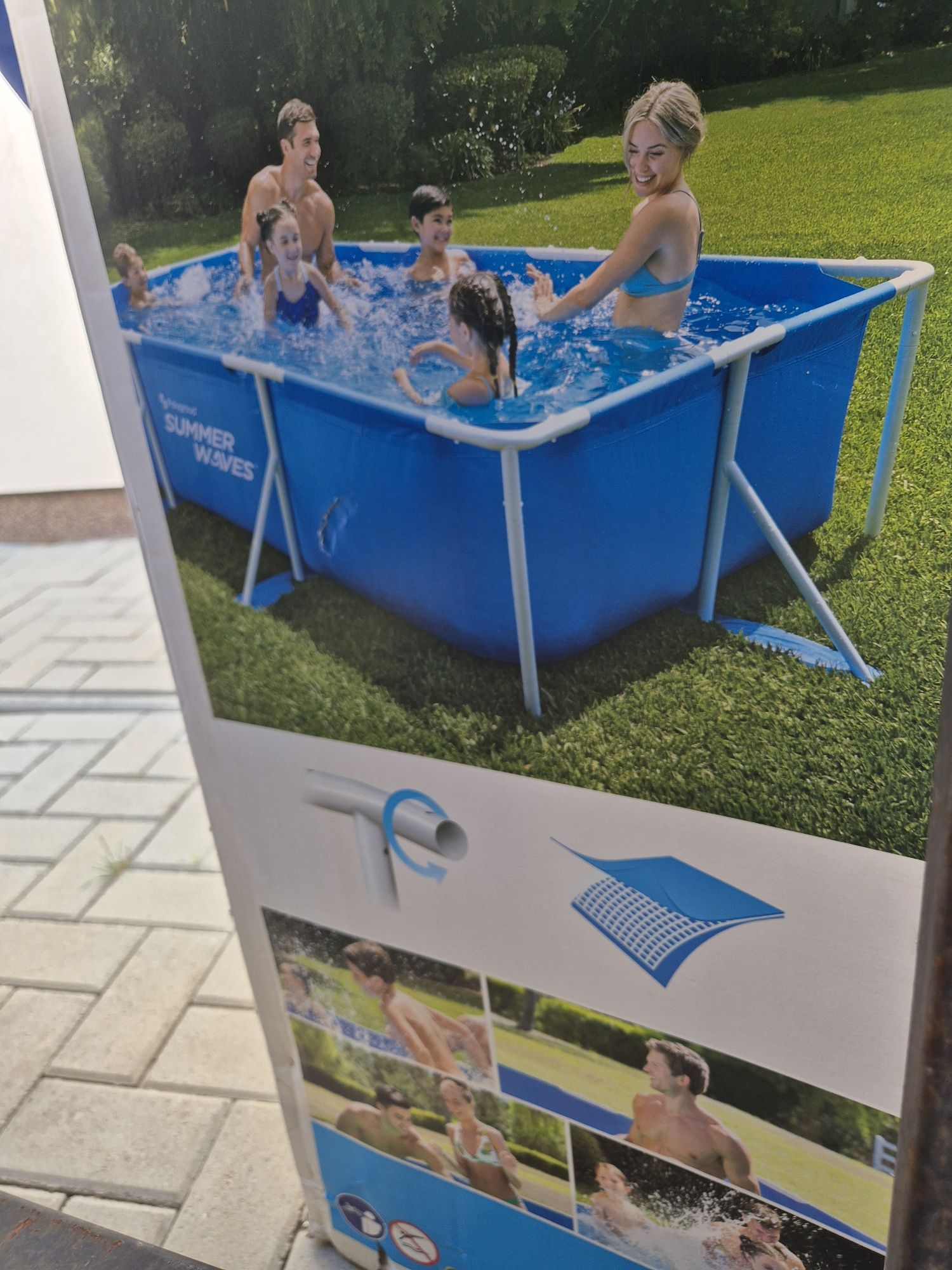 Piscina cadru metalic 3x2 m 3500l