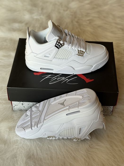 Air Jordan 4 Retro Pure Money White Full Box