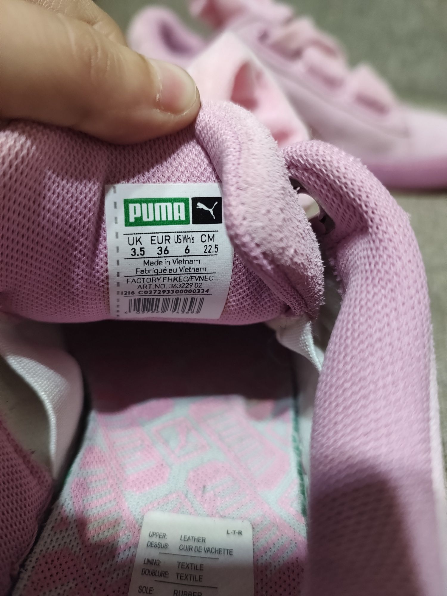 Pantofi Puma Suede damă roz