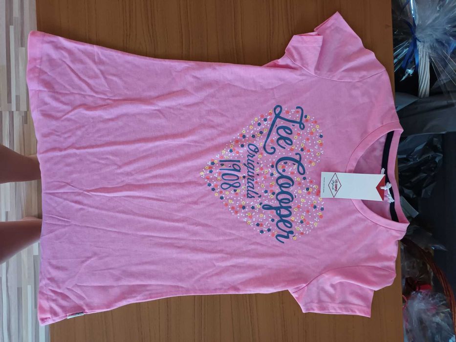 Детска розова блуза Lee Cooper