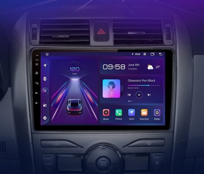 Navigatie Android Toyota Corolla Android Auto , Carplay Camera