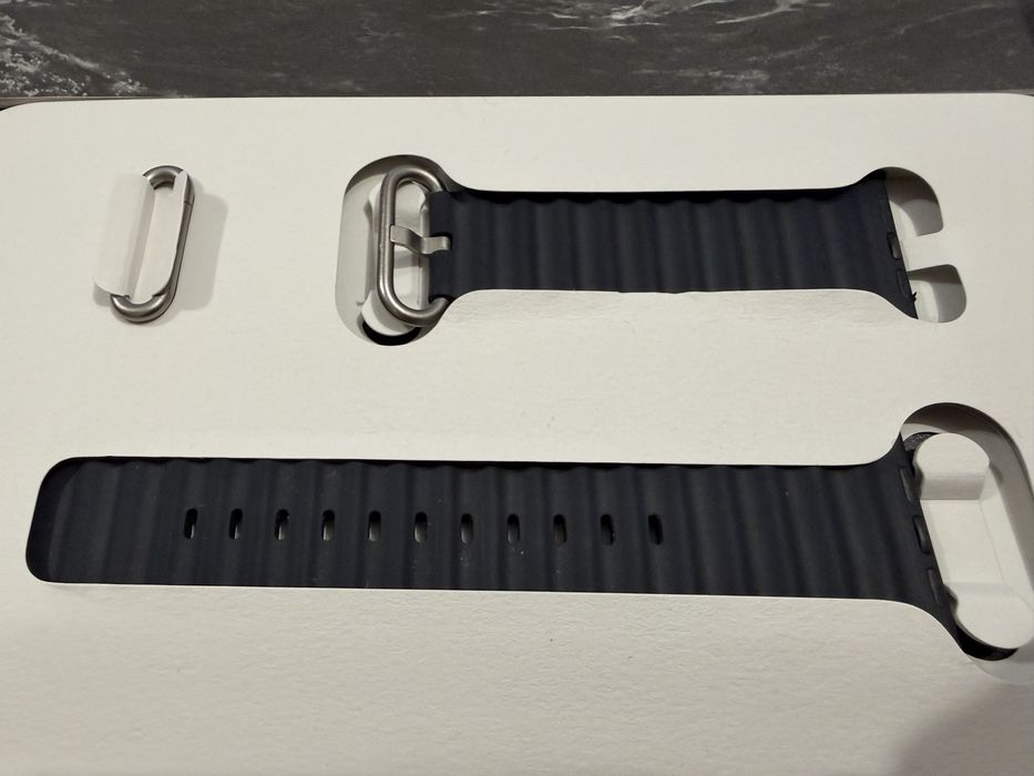 Apple Watch Ultra Titanium + Ocean Band Midnight Blue