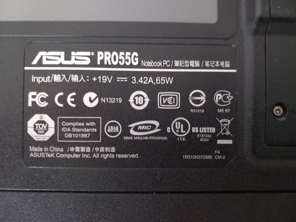 Лаптоп ASUS - PRO55G