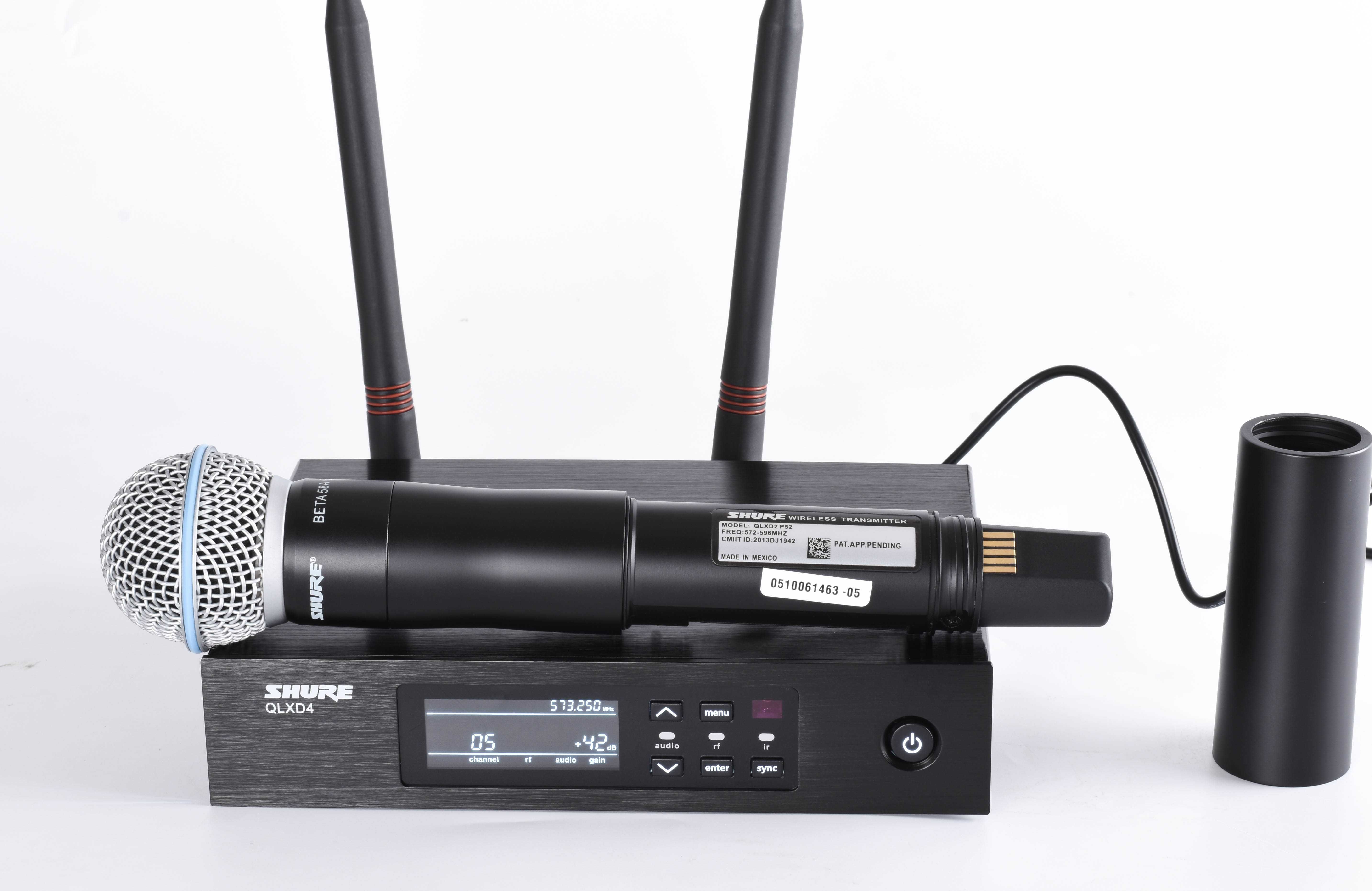 Wireless SHURE QLXD4 BETA 58A microfon + CASE cadou (Made in Mexico)