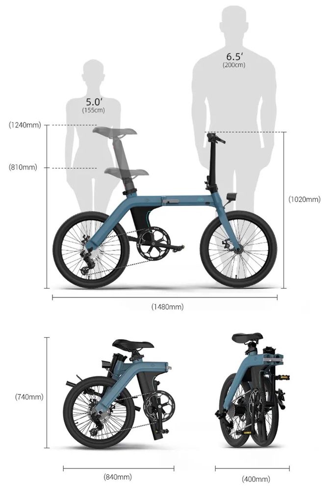 e bike pliabil fiido model nou mic ușor fb